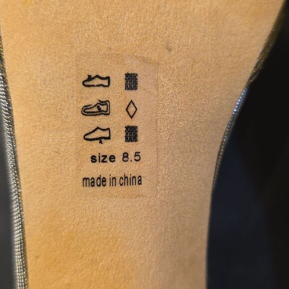 M BY MICHEAL ANTONIO SHIMMER GOLD WOMEN's HIGH HEEL - Picture 14 of 16
